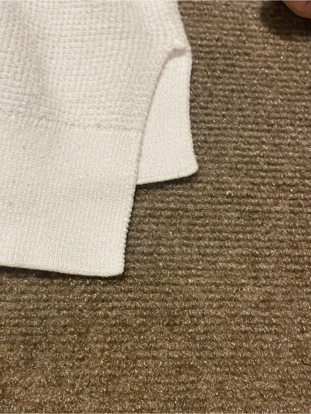 Michael Kors Cream Hooded Crewneck Sweater with Kangaroo Pocket